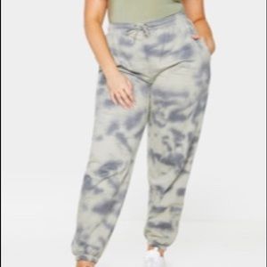 Plus Sage Acid Wash Joggers